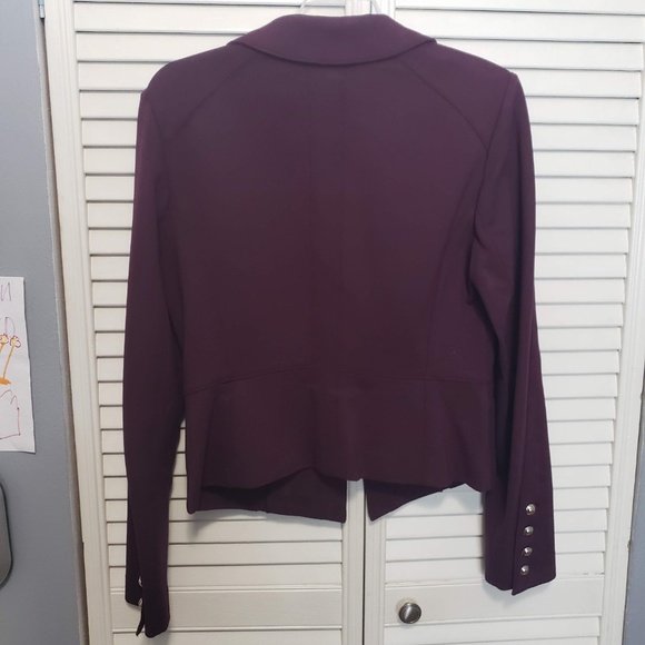 White House Black Market Purple Blazer - Picture 2 of 4